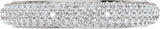 14K Gold Round Lab-Grown Diamond Pavé-Style Anniversary Band - 9/10 CTW - White Gold - view 3