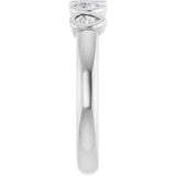 Platinum Pear Natural Diamond Bezel-Set Five-Stone Anniversary Band - 3/8-1 CTW - view 4