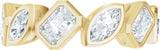 14K Gold Emerald Lab-Grown Diamond Bezel-Set Multi-Shape Anniversary Band - 1 3/4 CTW - Yellow Gold - view 3
