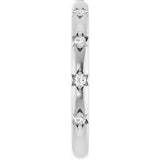 Platinum Round Lab-Grown Diamond Anniversary Band - 1/8-06 CTW - view 9