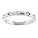 Platinum Round Lab-Grown Diamond Anniversary Band - 1/8-06 CTW - view 8