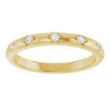 14K Gold Round Lab-Grown Diamond Anniversary Band - 1/8-06 CTW - Yellow Gold - view 8