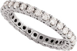 Platinum Round Lab-Grown Diamond Flexible Eternity Band - 2.25mm Stones - view 4