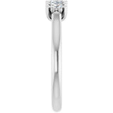 Platinum Marquise Natural Diamond Seven-Stone Anniversary Band - 3x1.5mm Stones - view 4