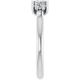 Platinum Marquise Natural Diamond Seven-Stone Anniversary Band - 3.5x1.75mm Stones - view 4