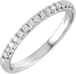 Platinum Round Lab-Grown Diamond Rope Anniversary Band - 1/5 CTW