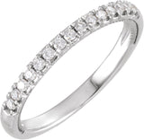 Platinum Round Lab-Grown Diamond Rope Anniversary Band - 1/5 CTW