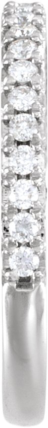 Platinum Round Lab-Grown Diamond Rope Anniversary Band - 1/5 CTW - view 3