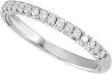 Platinum Round Lab-Grown Diamond Rope Anniversary Band - 1/5 CTW - view 4
