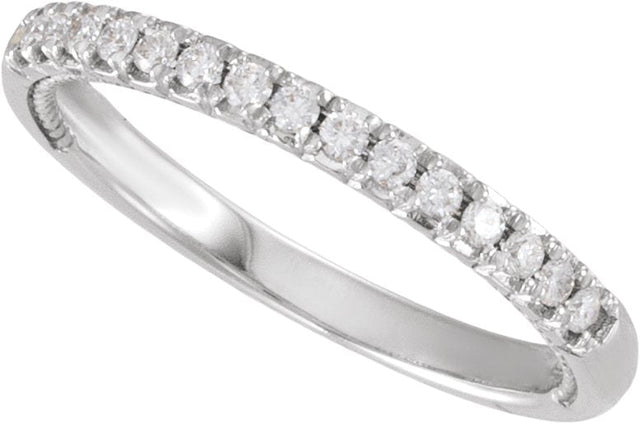 Platinum Round Lab-Grown Diamond Rope Anniversary Band - 1/5 CTW - view 4