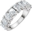 Platinum Oval Lab-Grown Diamond Accented Infinity-Inspired Anniversary Band - 2 1/3-3 3/4 CTW