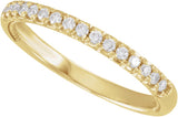 14K Gold Round Lab-Grown Diamond Rope Anniversary Band - 1/5 CTW - Yellow Gold - view 4