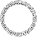 Platinum Round Lab-Grown Diamond Low Profile Eternity Band - 2.5mm Stones - view 2