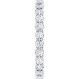 Platinum Round Lab-Grown Diamond Low Profile Eternity Band - 2.5mm Stones - view 4