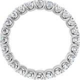 Platinum Round Lab-Grown Diamond Low Profile Eternity Band - 2.5mm Stones - view 2