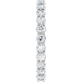 Platinum Round Lab-Grown Diamond Low Profile Eternity Band - 2.5mm Stones - view 4