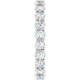 Platinum Round Lab-Grown Diamond Low Profile Eternity Band - 2.5mm Stones - view 4