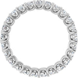 Platinum Round Lab-Grown Diamond Low Profile Eternity Band - 2.5mm Stones - view 2