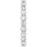 Platinum Round Lab-Grown Diamond Low Profile Eternity Band - 2.5mm Stones - view 4
