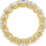 14K Gold Oval Lab-Grown Diamond Low Profile Eternity Band - 6x4mm Stones (Style 689503) - Yellow Gold - view 2