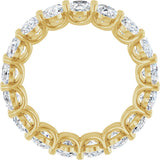 14K Gold Oval Lab-Grown Diamond Low Profile Eternity Band - 6x4mm Stones (Style 689503) - Yellow Gold - view 2