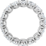 Platinum Oval Lab-Grown Diamond Low Profile Eternity Band - 6x4mm Stones (Style 689503) - view 2