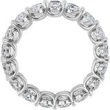 Platinum Oval Lab-Grown Diamond Low Profile Eternity Band - 6x4mm Stones (Style 689503) - view 2