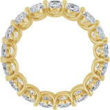 14K Gold Oval Lab-Grown Diamond Low Profile Eternity Band - 6x4mm Stones (Style 689503) - Yellow Gold - view 2