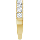 14K Gold Square Lab-Grown Diamond Shared-Prong Anniversary Band - 1 5/8 CTW - Yellow Gold - view 9
