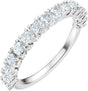 Platinum Round Lab-Grown Diamond Accented Anniversary Band - 7/8-1 1/5 CTW