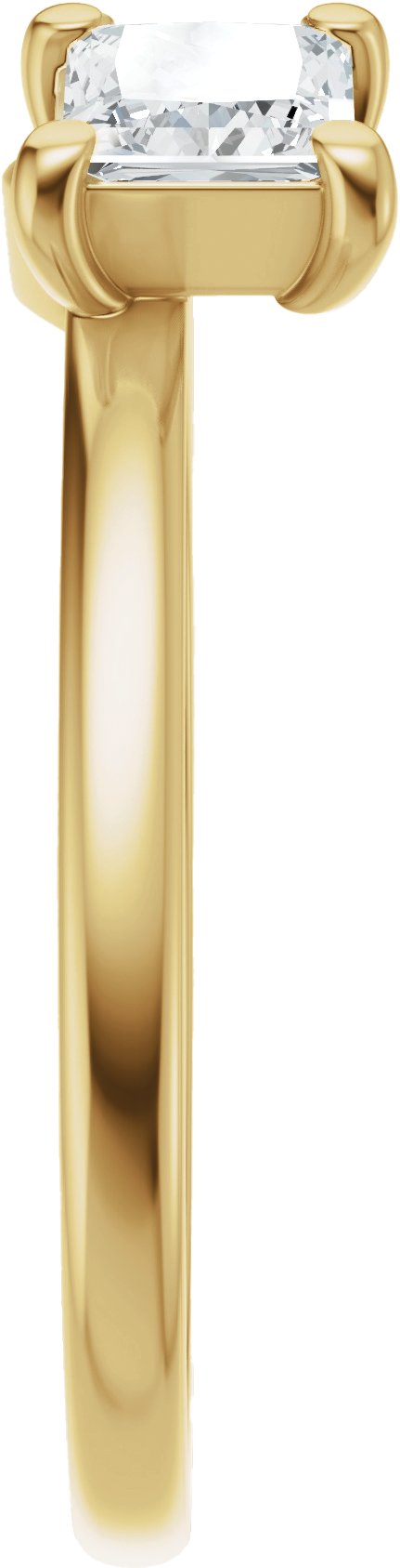 14K Gold Square Natural Diamond Wrap-Style Ring Enhancer - 3/4 CTW - Yellow Gold - view 4