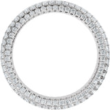 Platinum Round Lab-Grown Diamond Eternity Band - 1.1mm Stones - view 7
