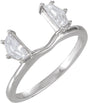 Platinum Cadillac Lab-Grown Diamond Wrap-Style Ring Enhancer - 1/2 CTW