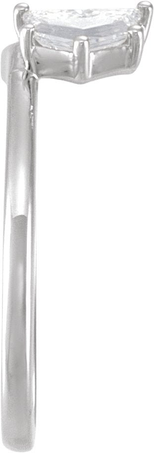 Platinum Cadillac Lab-Grown Diamond Wrap-Style Ring Enhancer - 1/2 CTW - view 3