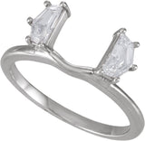 Platinum Cadillac Lab-Grown Diamond Wrap-Style Ring Enhancer - 1/2 CTW - view 4