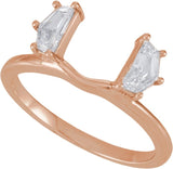 14K Gold Cadillac Lab-Grown Diamond Wrap-Style Ring Enhancer - 1/2 CTW - Rose Gold - view 4