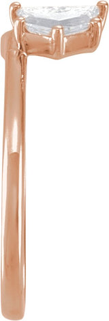 14K Gold Cadillac Lab-Grown Diamond Wrap-Style Ring Enhancer - 1/2 CTW - Rose Gold - view 3