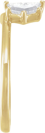 14K Gold Cadillac Lab-Grown Diamond Wrap-Style Ring Enhancer - 1/2 CTW - Yellow Gold - view 3