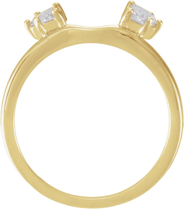 14K Gold Cadillac Lab-Grown Diamond Wrap-Style Ring Enhancer - 1/2 CTW - Yellow Gold - view 2