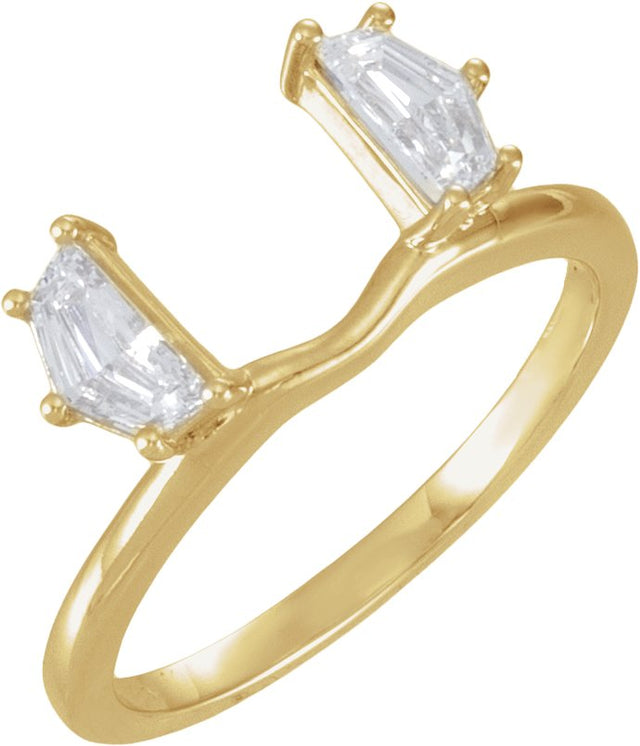 14K Gold Cadillac Lab-Grown Diamond Wrap-Style Ring Enhancer - 1/2 CTW - Yellow Gold