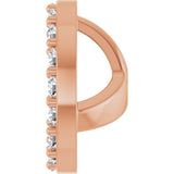 14K Gold Lab-Grown Diamond Halo-Style Earring Jackets IV - Rose Gold - view 6