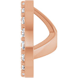 14K Gold Lab-Grown Diamond Halo-Style Earring Jackets VII - Rose Gold - view 6