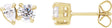 14K Gold Pear Lab-Grown Diamond Two-Stone Stud Earrings - Yellow Gold