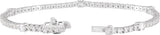 14K Gold Round Lab-Grown Diamond Line Bracelet – 1 3/4 CTW - White Gold - view 2