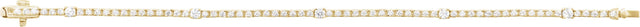 14K Gold Round Lab-Grown Diamond Line Bracelet – 1 3/4 CTW - Yellow Gold - view 3