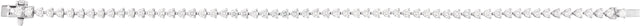 14K Gold Round Lab-Grown Diamond Line Bracelet – 1.6-2.3mm Stones - White Gold - view 5