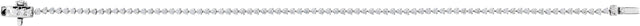 14K Gold Round Lab-Grown Diamond Line Bracelet – 1.6-2.3mm Stones - White Gold - view 6