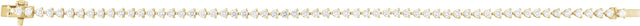 14K Gold Round Lab-Grown Diamond Line Bracelet – 1.6-2.3mm Stones - Yellow Gold - view 5