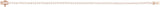 14K Gold Round Natural Diamond Line Bracelet – 1.6-2.3mm Stones - Rose Gold - view 4