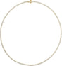 14K Gold Square Lab-Grown Diamond Line Necklace - Yellow Gold